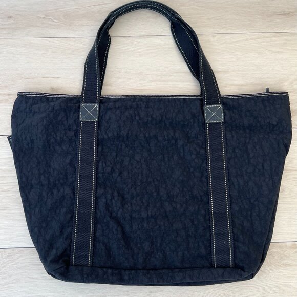 Vintage Early 2000s Kipling Women's Black Large Travel Tote Bag / Minimalist - Picture 9 of 16